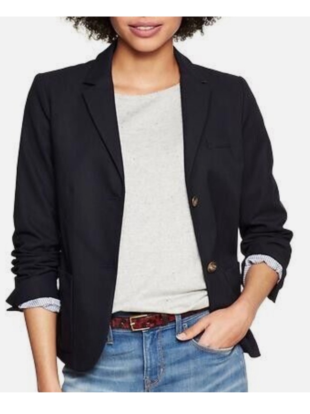 GAP Black Two-Button Women's Blazer
